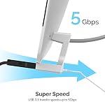 SABRENT iMac USB C Hub, USB Adaptateur avec adaptateur d'alimentation, 4K HDMI, 3.2x1 Port + 3 USB 3.2, SD Micro SD Lecteur de cartes, 3.5mm Jack, station d'accueil conçue pour iMac (2017 & UP) (HB-SIMC)