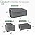 Gasadar Patio Furniture Cover 4-Piece Set, Heavy Dut 600D Outdoor Furniture Cover Waterproof for Lawn Patio Chairs, Loveseat and Coffe Table, Grey