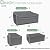 Gasadar Patio Furniture Cover 4-Piece Set, Heavy Dut 600D Outdoor Furniture Cover Waterproof for Lawn Patio Chairs, Loveseat and Coffe Table, Grey