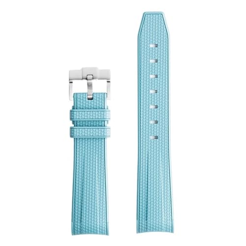 Bracelet MoonSwatch caoutchouc silicone bleu lac Seamaster 300 20mm