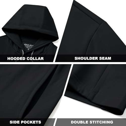 Image of M MAELREG Hoodies for Men Golf Fleece Hooded Sweatshirts Dry Fit Athletic Lightweight Casual Midlayer Mens Hoodies Pullover