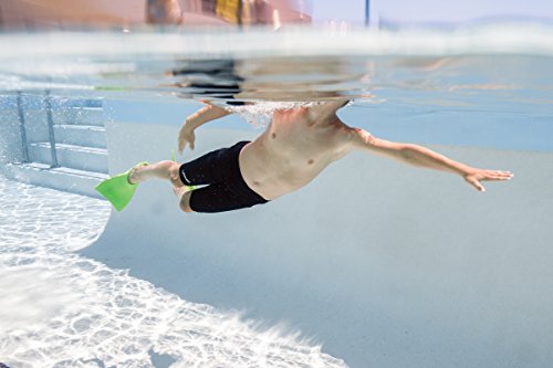 Finis Booster Kids Swim Fins, Green, Jr 8-11 #TOP5