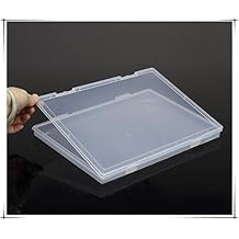 Co-link Portable A4 File Box Transparent Plastic Box Office Supplies Holder Document Paper Organizers Case PP Storage Collections Container Magazine Organizers Box Case 2pcs 11.8 x 8.3 x 0.8inch