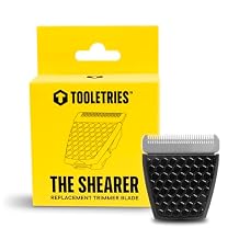 TOOLETRIES The Shearer Replacement Trimmer Blade - Groin Hair Groomer Ceramic Blade Head Refill, Clip-In Shaver Cartridge with Built-in Guard 1 pack