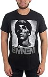 Bravado Eminem Skull Face Slim Shady Logo Black T-Shirt L