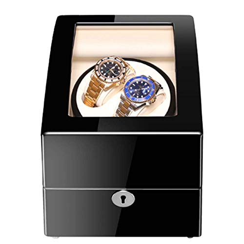 Boîte montre automatique transparente avec mouvement winder rectangulaire