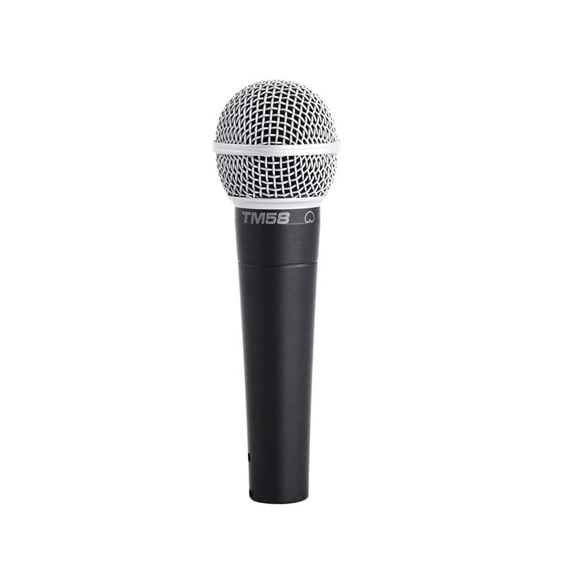 Image of Superlux TM58 Dynamic Vocal Microphone Cardioid XLR Wired Mic for Singing, Live Stage, Studio Recording, Karaoke & Podcast | 50Hz-18kHz Frequency Response | High SPL Handling | Rugged Metal Body Grey