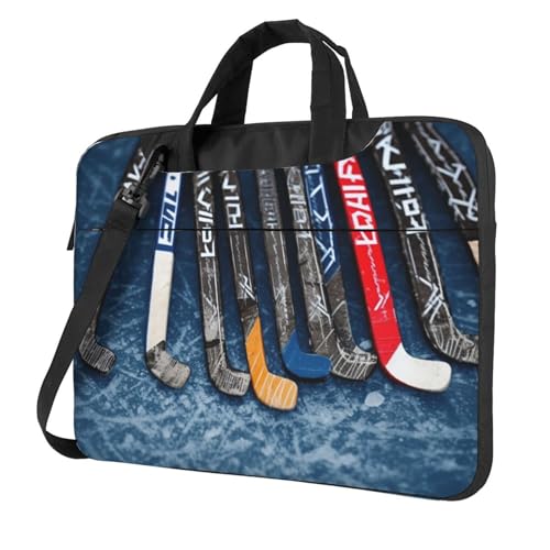 Housse ordinateur portable bâtons de hockey sacoche antichoc