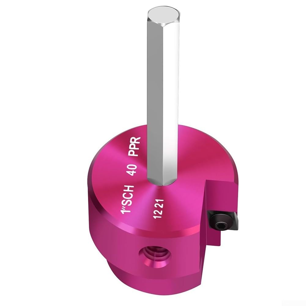 Lot de 6 alésoirs pour tuyaux PPR, raccord d'alésoir pour perceuses de 1/2 pouce, tuyau PVC