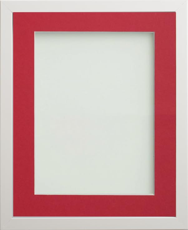 Frame Company Webber White with Red Mount, 18x14 for 14x11 inch โ image 1