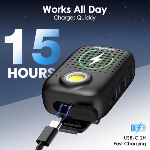 Image of Clip-On Speaker Bluetooth,Wearable Bluetooth Speaker Hands-Free with Built-in Mic, IPX7 Waterproof /Dust Protection, LED Safety Light - Portable Outdoor for Hiking /Biking /Running