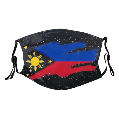 filipino flag Adult Dust Mask Adjustable Dust Face with 2 Filter96