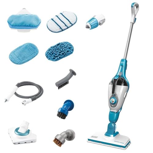 BLACK+DECKER 7in1 Steam Mop with SteamGlove Handheld Steamer (HSMC1361SGP)