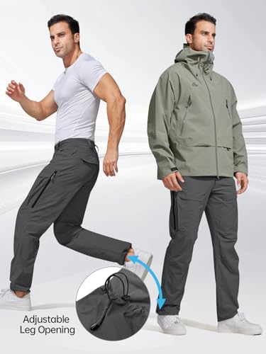 FREE SOLDIER Calças cargo masculinas forradas com lã softshell para atividades ao ar livre, neve, es