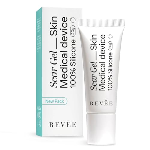 REVÉE Scar Gel 20g Creme Cicatrice 100% Silicone, Creme Cicatrisante après Chirurgie idéal pour le Traitement des Cicatrices, Absorption Rapide, Sans Parfum