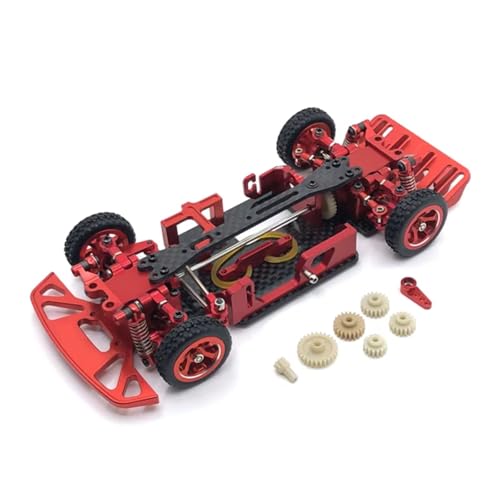 RC�t���[���V���[�V For Wltoys 284131 K969 K979 K989 K999 P929 P939 1/28 ���^���V���[�V�t���[���Z�b�g RC�J�[�A�b�v�O���[�h�A�N�Z�T���[(Red)