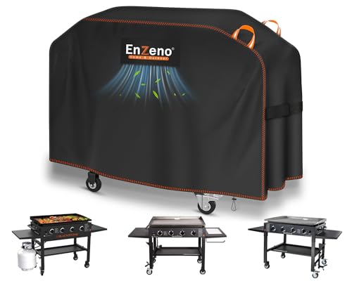 Enzeno Griddle Cover for Blackstone 36 Griddle 420D Oxford Cloth Barbeque Griddle Cover Waterproof UV and Fade Resistant Grill Cover with Straps