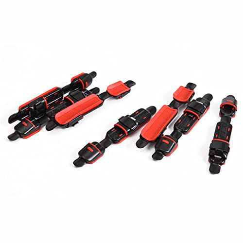 BESTonZON 20Pcs DIY Fishing Pole Reel Seat Accessories Black and Red Durable Design Easy Installation for Sea Fishing Vessels for Customizing Rods