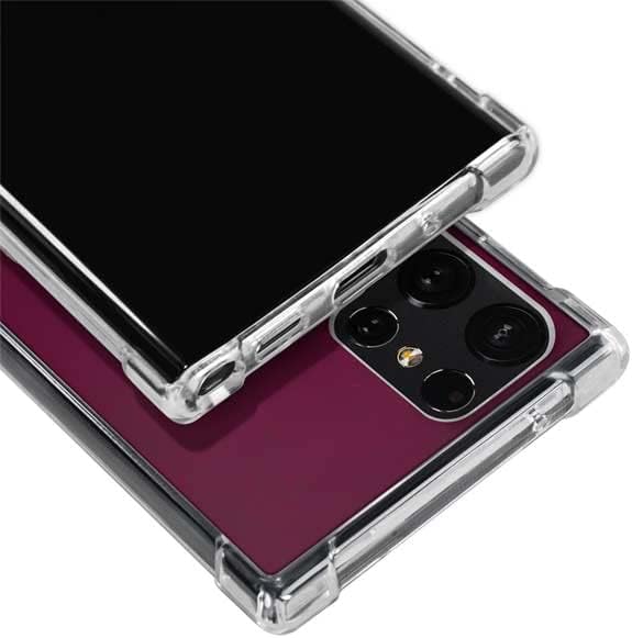 Skinit Clear Phone Case Compatible with Galaxy S22 Ultra - Officially Licensed NHL Colorado Avalanche Distressed Design