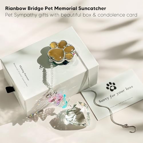 Dog Memorial Gifts, Pet Memorial Suncatcher, Loss of Dog Sympathy Gift by AMETHUARTZ - Used condition - Image 2