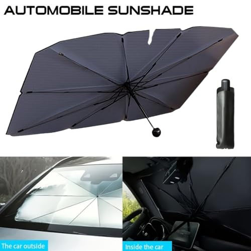 Parasol para Parabrisas contra Calor Extremo Sombrilla de Coche Plegable para Proteger el Salpicadero 5