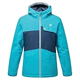 Acabado resistente al agua. Dare 2b Enigmatic Chaqueta de esquí Impermeable y Transpirable, con Costuras Selladas, Aislamiento, Capucha Plegable y faldón antinieve fijos, Bebé-Niños, Cerámica/DarkDeimn, 11-12 años