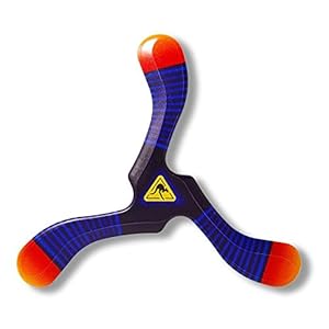 Unbekannt Boomerangfan boomerangfanzebraiii-l 26 cm zebraiii Linkshänder Boomerang