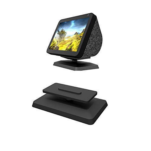 Ständer für Echo Show 8 Verstellbare Ständer Halterung mit Anti-Rutsch-Basis, 360-Grad-Schwenker Smart Lautsprecher Magnetfuß für Echo Show 8