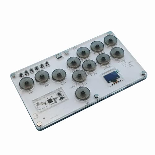 CHICHIYANG Teclado para juegos, Arcade Stick de 12 teclas Turbo Game sin palanca para PC/PS3/PS4/Switch