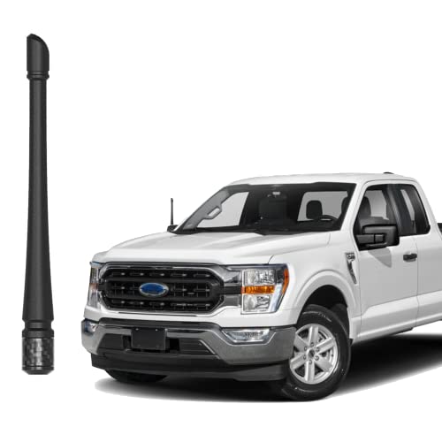 Antennas for Ford F150 (2009-2025) 7 Inch Rubber Antenna Replacement Car Wash-Proof Radio Antenna Truck Antenna Ford F150 Accessories Carbon Fiber