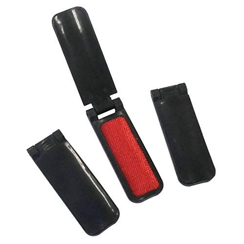 Garasani 3 Pack Portable And Foldable Plastic Fold Clothing Dust Brush Pet Hair Remover Manual Sofa Bed Dry Cleaning Fabric Fluff Lint Cleaning Tool (Black) #TOP14