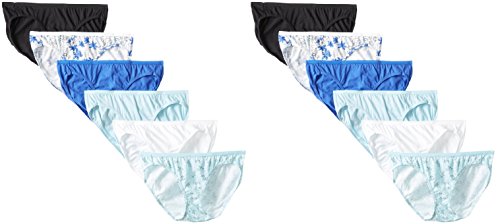 Fruit Of The Loom Womens 12 Pack Cotton Bikini Panties