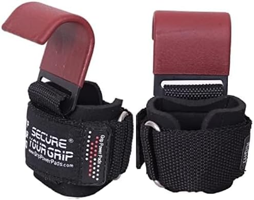 Miniatura 2 de Ganchos de acero para levantamiento de pesas de alta resistencia, juego de 2 guantes de entrenamiento acolchados de alta calidad