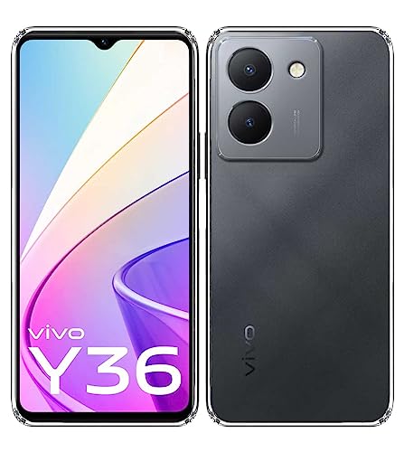 Image of Soft Silicone TPU Back Cover Compatible with Vivo Y36, Transparent