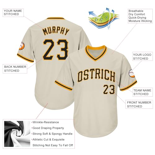 Custom Name Team Name Number Breast Cancer Awareness Month Pink Ribbon Active Baseball Jersey, Personalized Baseball Shirt miniatura 2