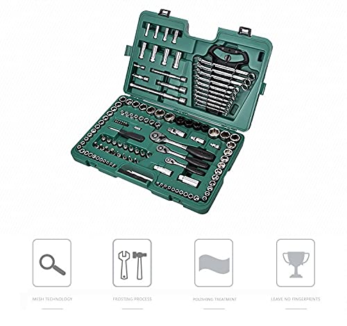 Kit de herramientas combinado de 120 piezas con caja plástica miniatura 2