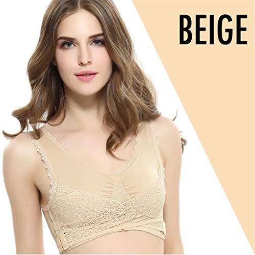 Easy Comfort Bra Lace Bra with Front Cross Buckle2