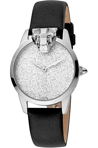Just Cavalli Femmes Analogique Quartz Montre avec Bracelet en Peau véritable JC1L057L0215 Cover