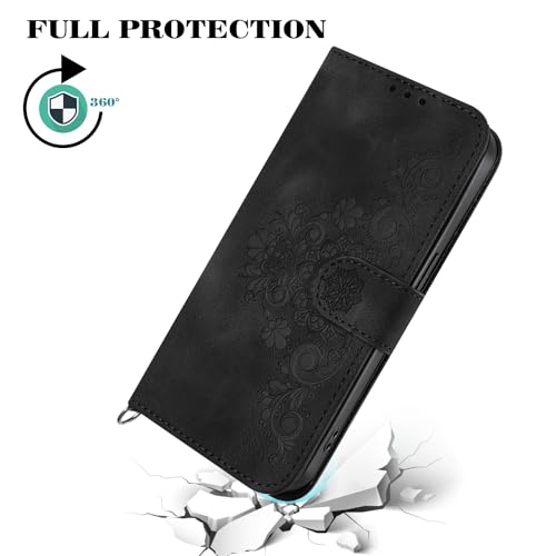 Netany Lanyard Case for Google Pixel 6 Pro, PU Leather Wallet Phone Case with Adjustable Crossbody Lanyard Strap - Image 4