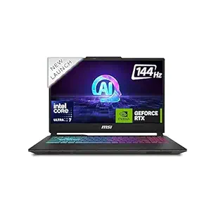 MSI Cyborg 15 AI, Intel Core Ultra 7 155H,Built-in AI, 40CM Gaming Laptop(16GB/1TB NVMe SSD/Windows 11 Home/NVIDIA GeForce RTX 4060, GDDR6 8GB/Translucent Black/1.9Kg), A1VFK-049IN