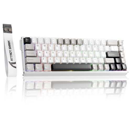 Clavier de jeu mécanique ATTACK SHARK X68 MAX HE TKL RVB châssis CNC en aluminium noir