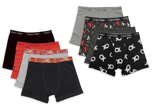Image of Calvin Klein Kids Boys' Modern Cotton Boxer Brief Underwear 8-Pack