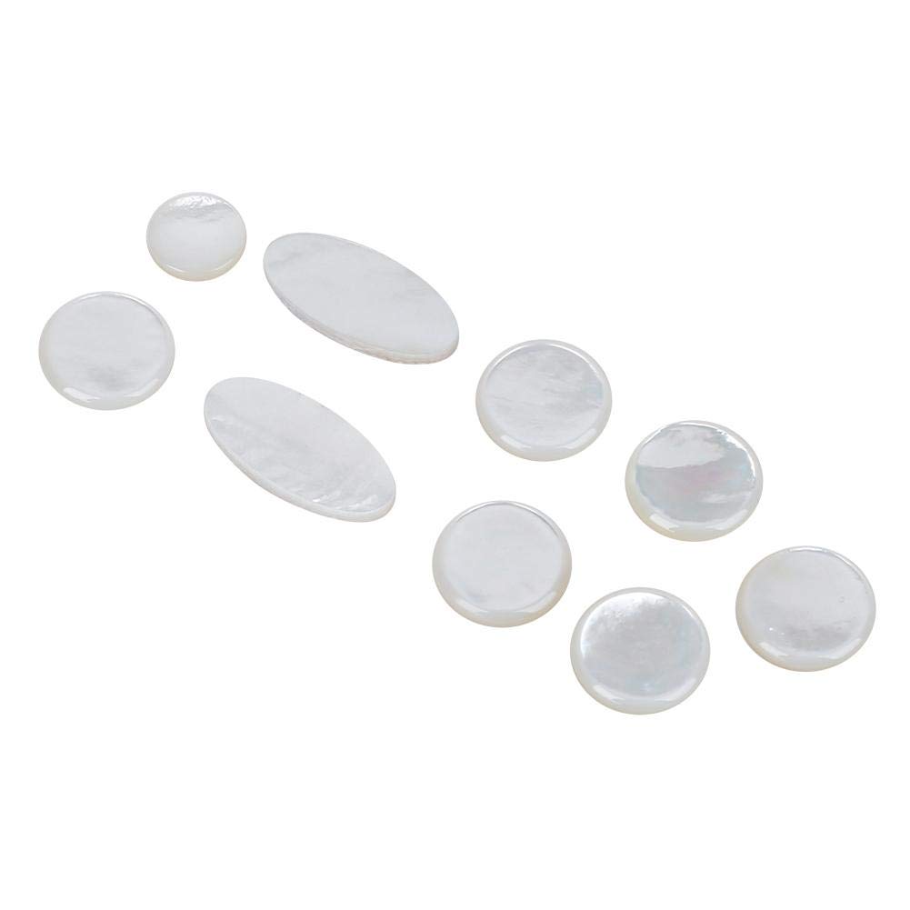 9pcs/set incrustations de touches de touche de saxophone, bouton de doigt pour accessoires de pièces de saxophone sax alto/ténor/soprano