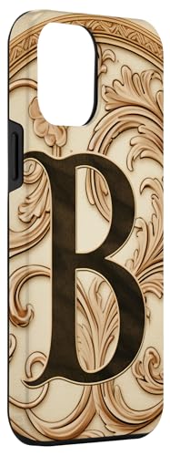 Image of iPhone 13 Pro Max Boho Chic Floral Wreath Latter M Cute Pastel Case