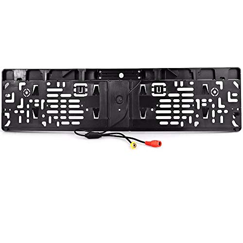 BOOMBOOST Car Monitor High Definition European Car Licence Plate Car Rear View Camera with Night Vision Rearview Waterproof 170 Degree Viewing Angle