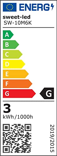 Sweet Led® 1x flache Einbauleuchte 230V IP44 - Möbeleinbauleuchte 3,5W LED - Badleuchte Einbauspot rund - Ultra Flache… – Bild 9