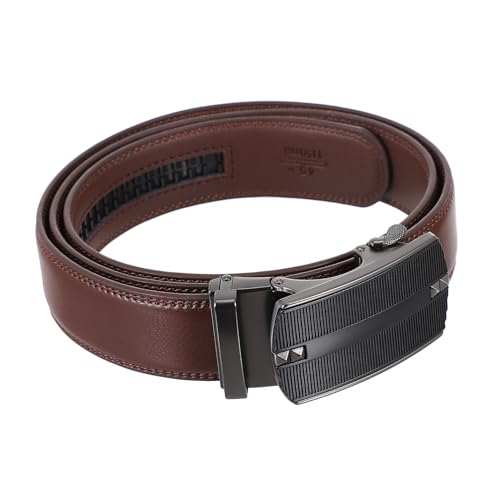 BESPORTBLE 1pc Men Automatic Buckle Leather Belt Waistband for Work Outings and Everyday Use Elegant Design for Gentlemen
