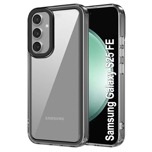 Image of Zapcase Back Case Cover for Samsung Galaxy S25 FE | Compatible for Samsung Galaxy S25 FE Back Cover | Case Cover with Camera Protection | (TPU + PC | Translucent Black)
