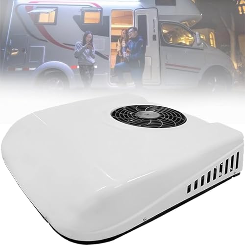 HEIHEIZI 12V/24V Potente Aire Acondicionado para Autocaravanas de 2300W con Calefacción:1000W de Calefacción,45dB de Silencio,Arranque en Frío a -30°C,para Autocaravanas,Camiones y Autocaravanas,48V