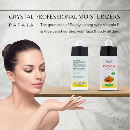 Image of Unisex Papaya Skin Moisturizer | Fades Dark Spots & Blemishes | Brightening, Exfoliating and Hydrating Face /Body Cream for Men & Women | Suitable for All Skin Types (400ml)